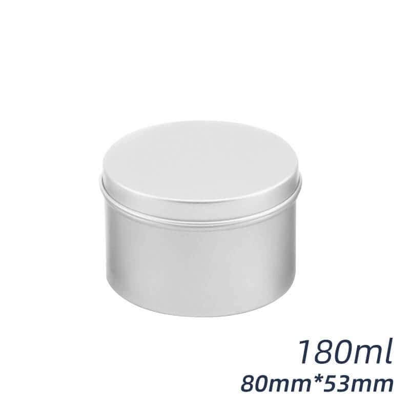 Aluminum Tin Jars, Cosmetic Sample Metal Tins Empty Container Bulk, Round  Pot Screw Cap Lid, Small Ounce for Candle, Lip Balm, Salve, Make Up, Eye