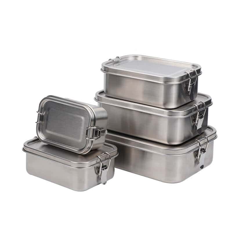 Wholesale 3/4/5 Compartment Stainless Steel Kids Lunch Box for
